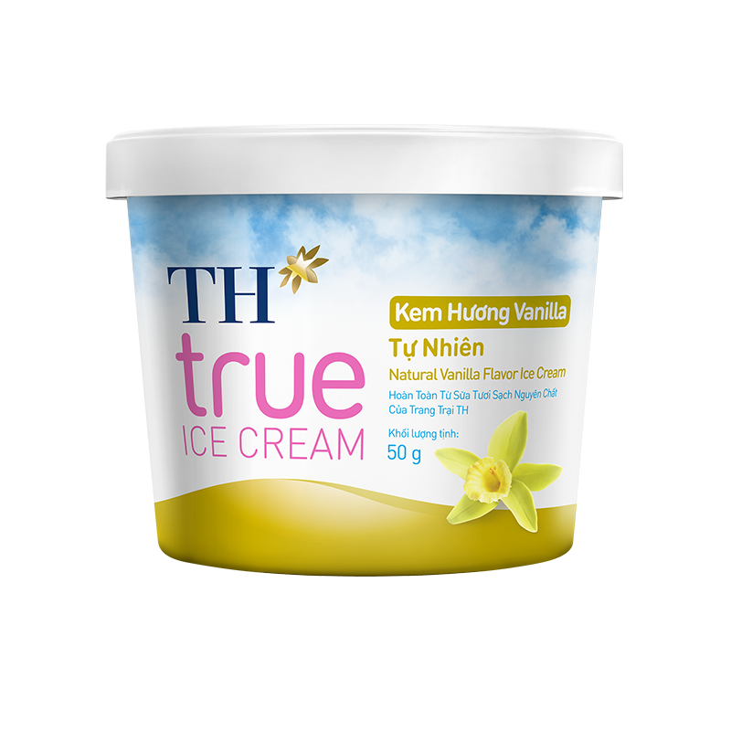 Kem Hộp TH true ICE CREAM Hương Vanilla Tự Nhiên 50 g